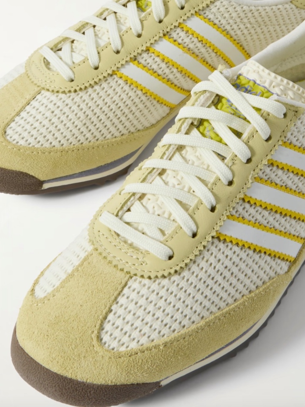 ADIDAS ORIGINALS SL 72 OG suede and leather-trimmed mesh sneakers